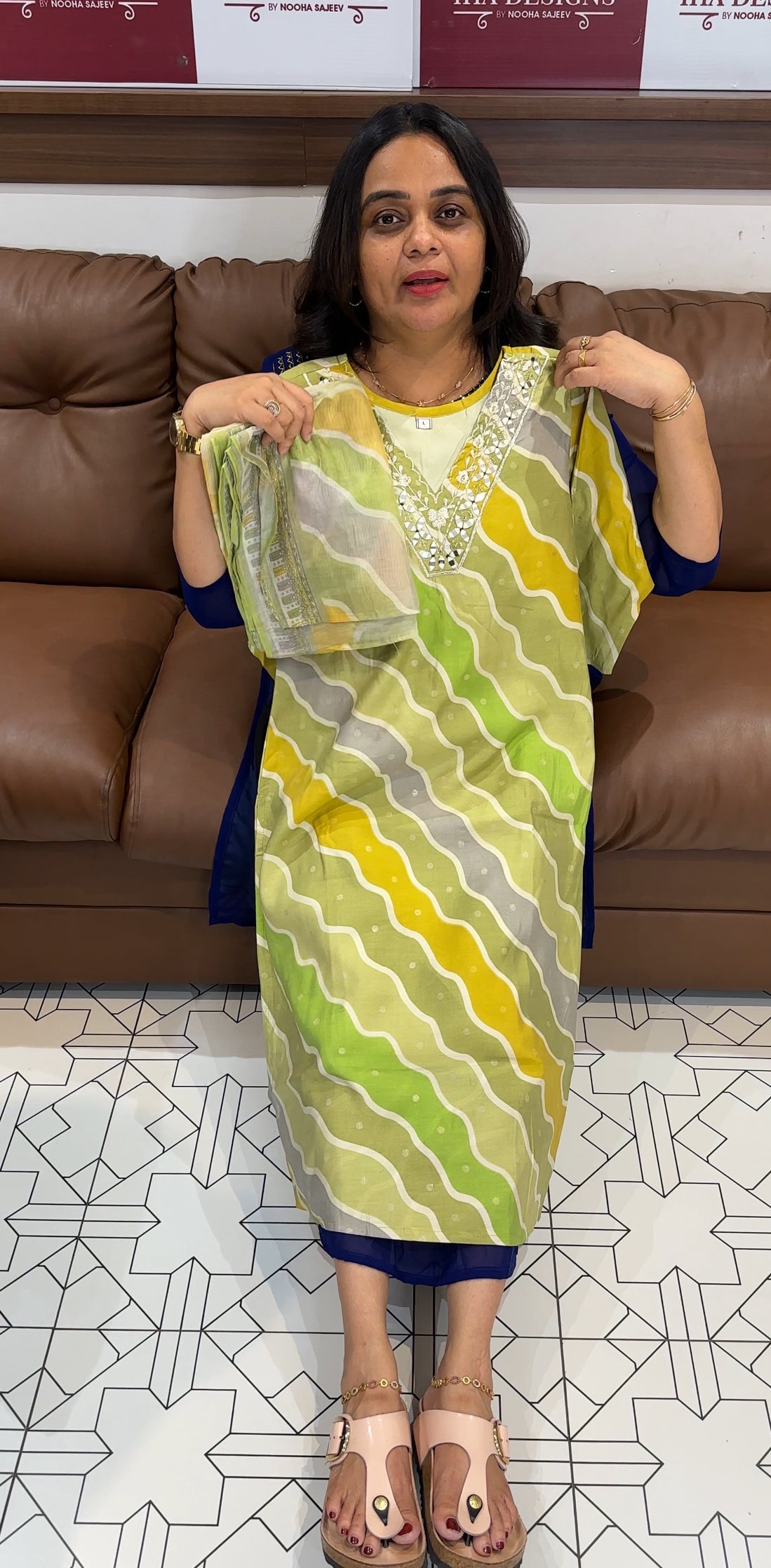 MUSLIN TOP,BOTTOM AND DUPATTA - IHA 29067