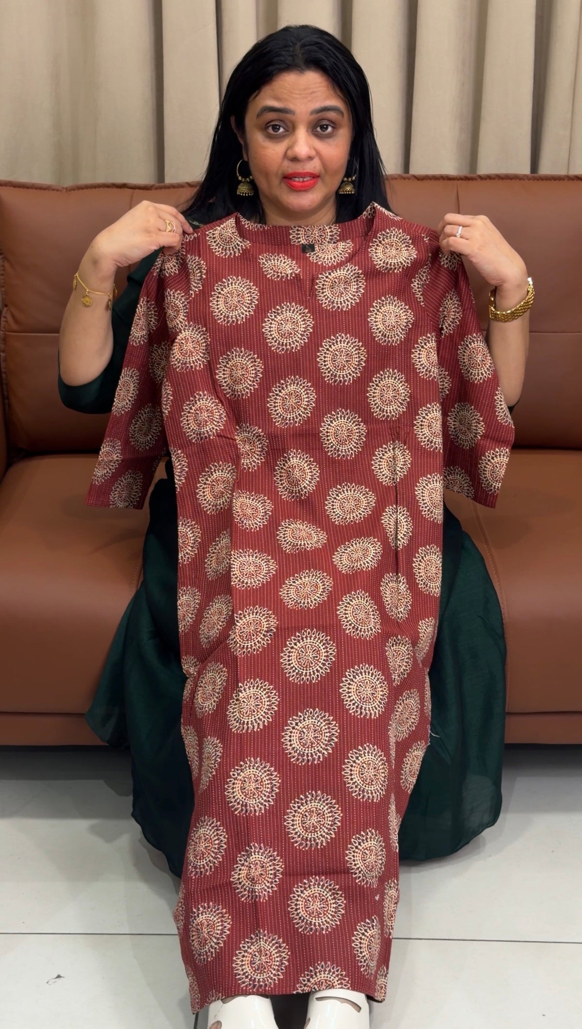 PRINTED COTTON TOPS - IHA 35754