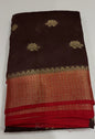 SEMI BANARASI SAREES - IHA 17481