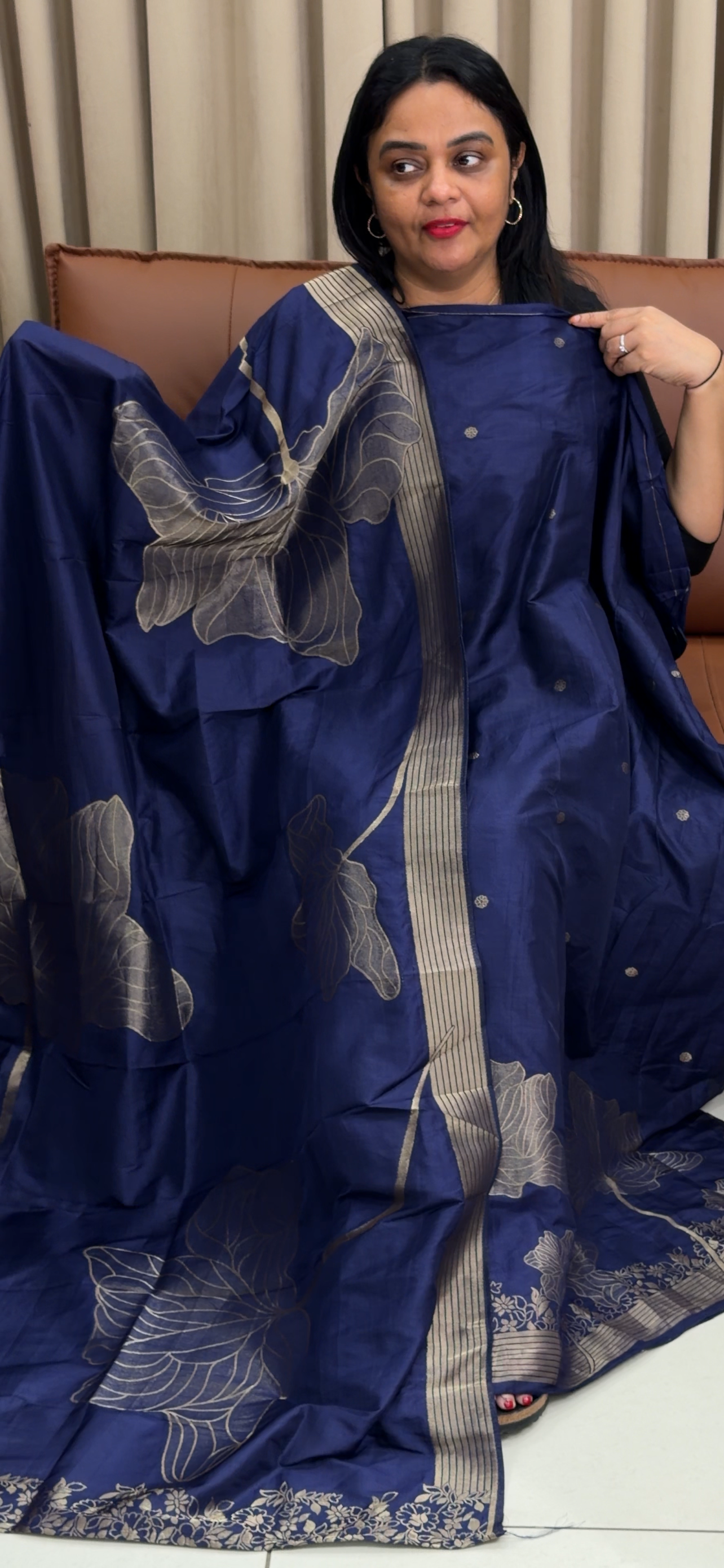 SEMI BANARASI UNSTITCHED SALWAR SUITS - IHA 34224