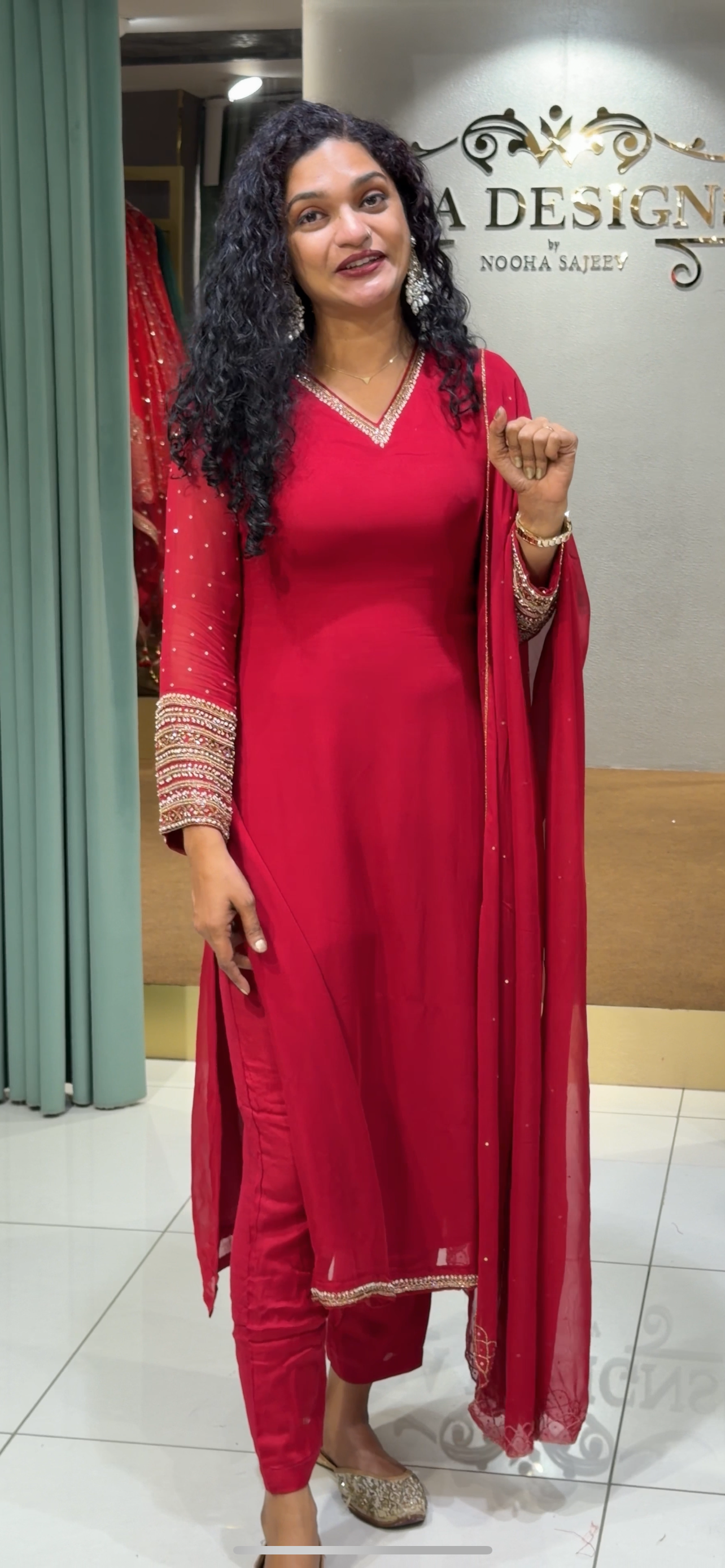 PARTY WEAR TOP, BOTTOM AND DUPATTA - IHA 29608