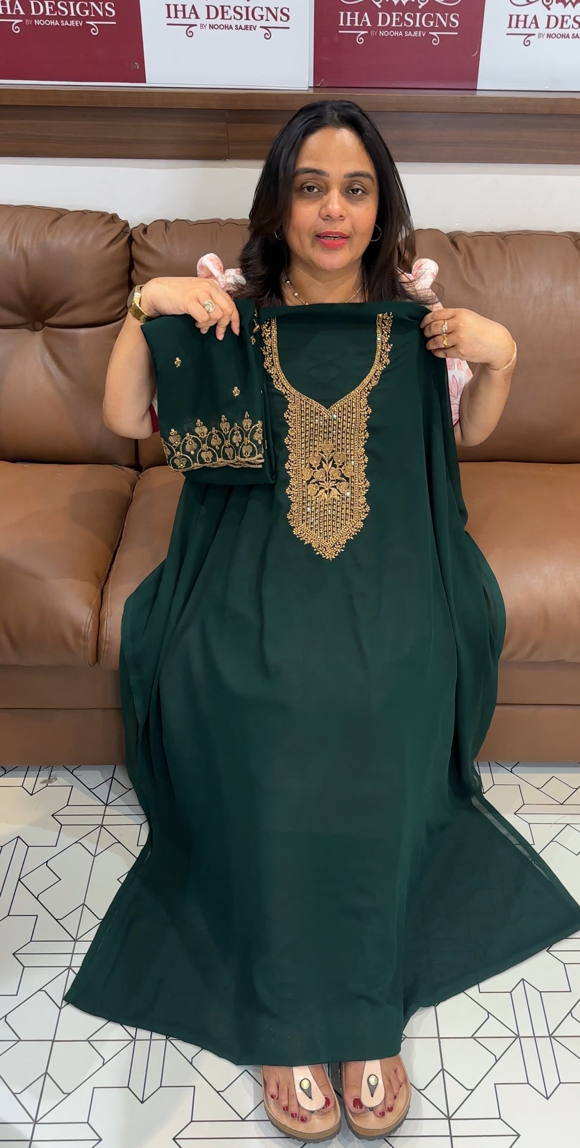 FAUX GEORGETTE UNSTITCHED SALWAR SUITS - IHA 27679