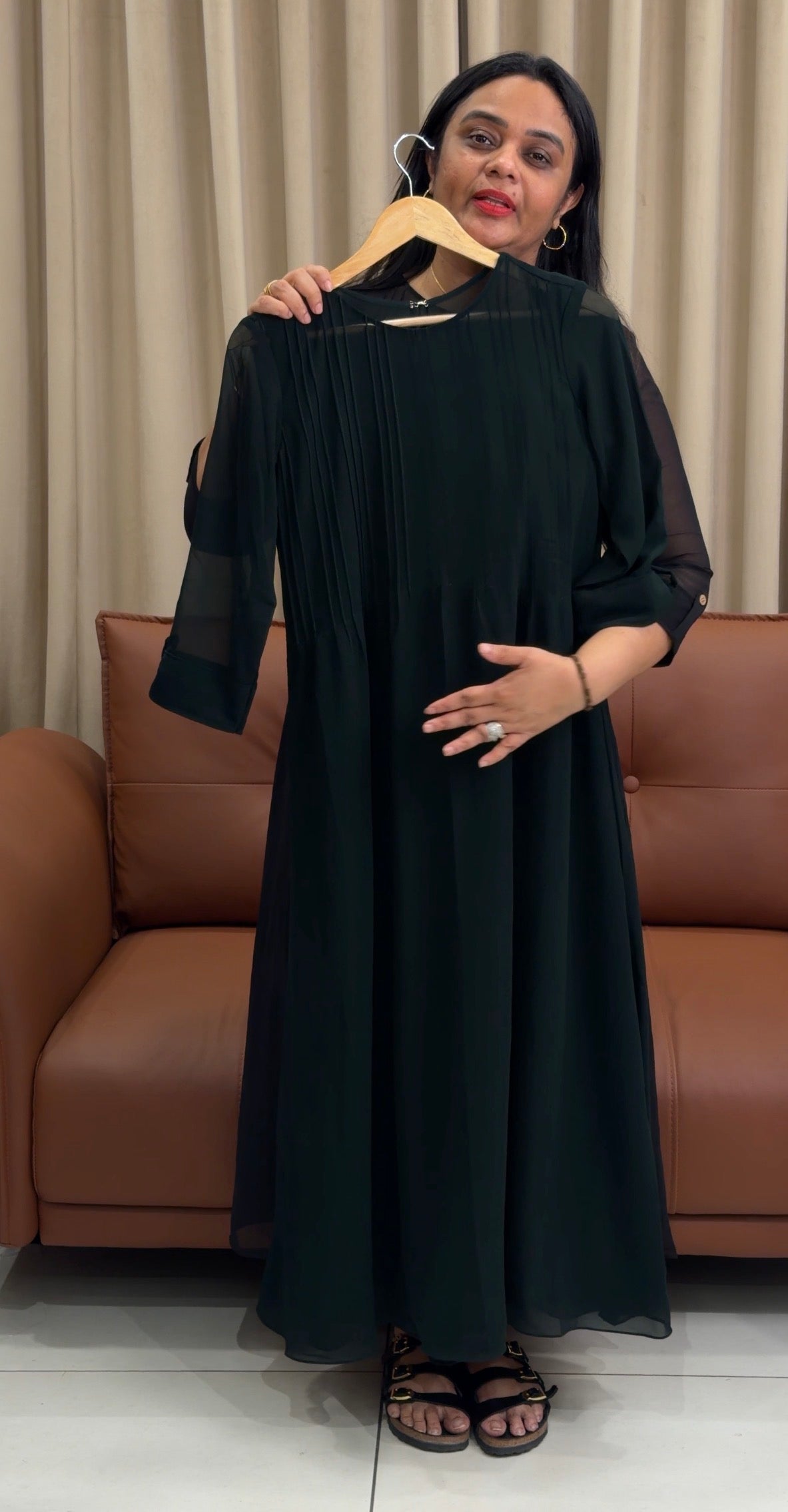 IHA'S IN-HOUSE GEORGETTE FROCKS - IHA 35214
