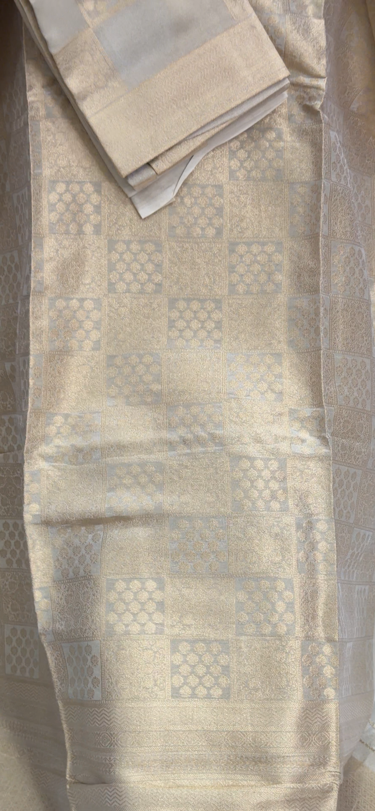 TISSUE BANARASI UNSTITCHED SALWAR SUITS - IHA 35365