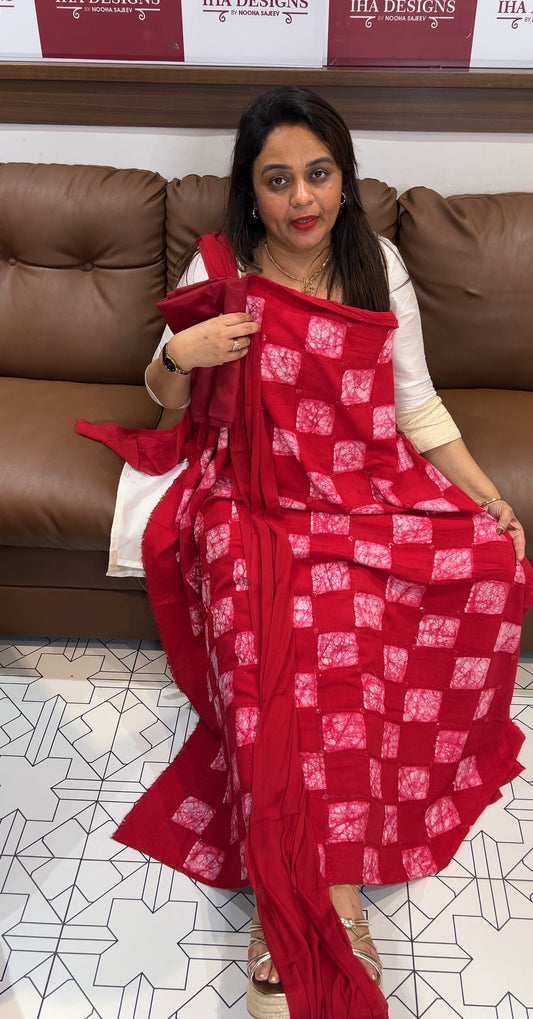 BATIK PRINTED UNSTITCHED SALWAR SUITS - IHA 24937