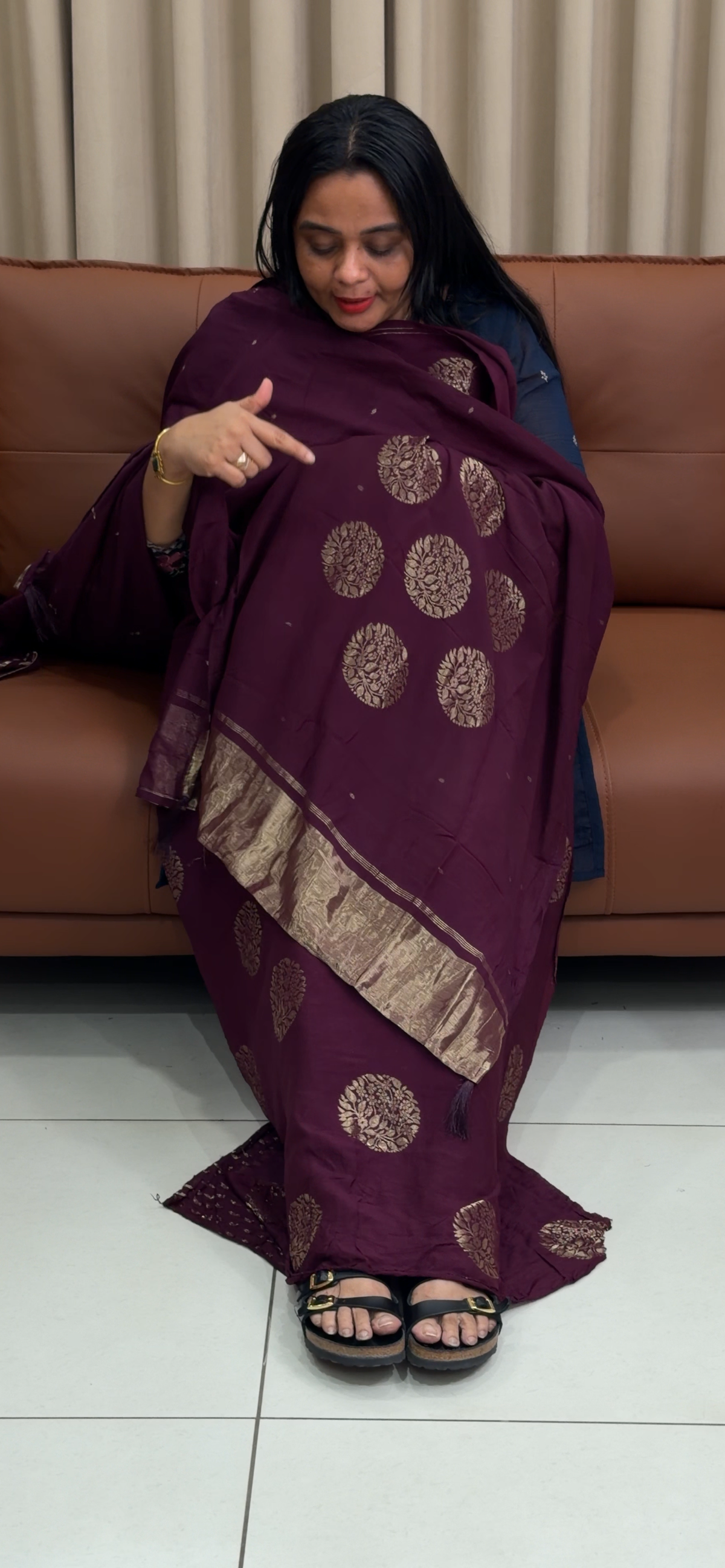 SEMI BANARASI UNSTITCHED SALWAR SUITS - IHA 35255