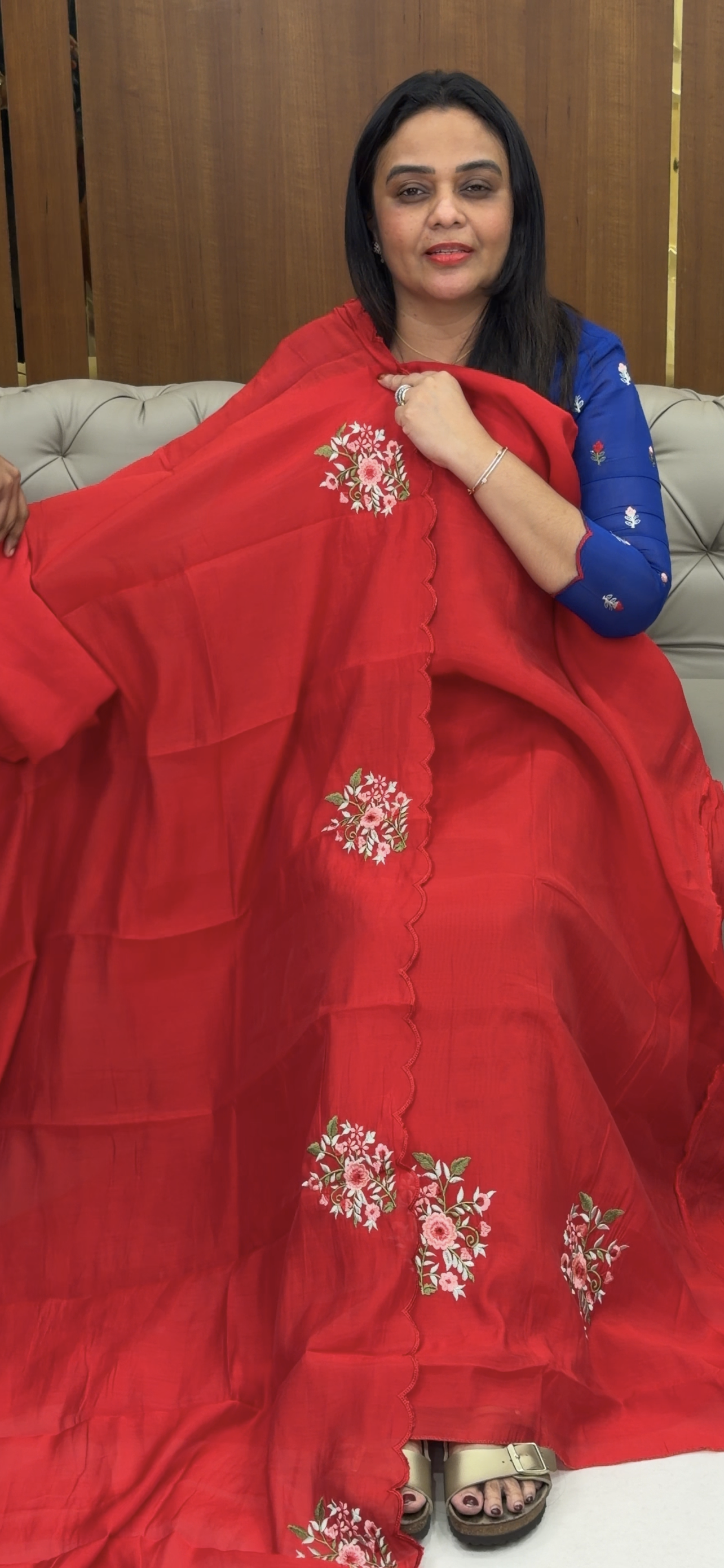 FORWARD MALAI CHANDERI UNSTITCHED SALWAR SUITS - IHA 32201