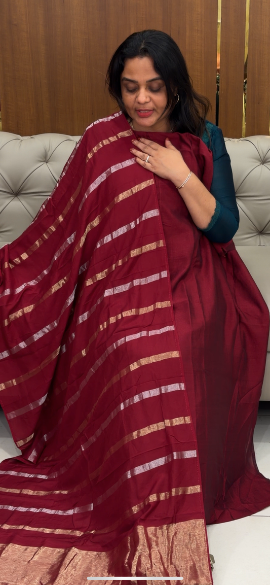 FORWARD SEMI RAW SILK UNSTITCHED SALWAR SUITS - IHA 30765