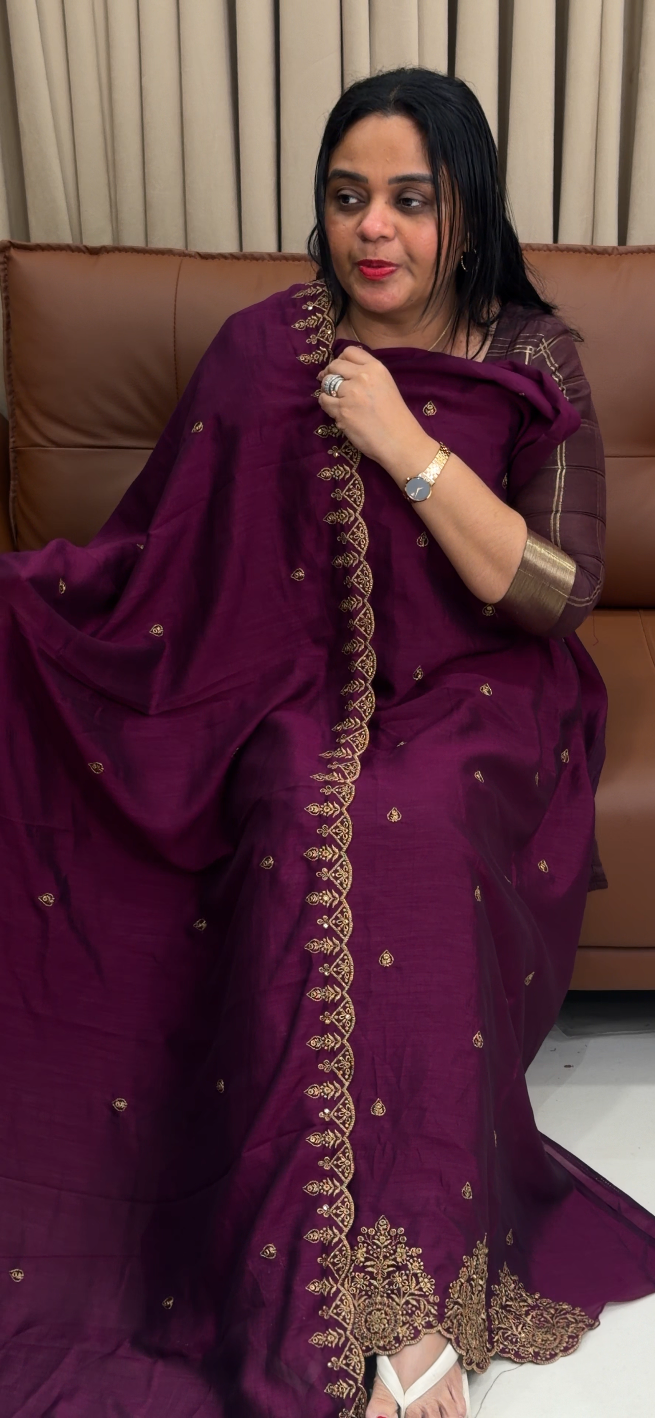 SEMI RAW SILK UNSTITCHED SALWAR SUITS - IHA 34652