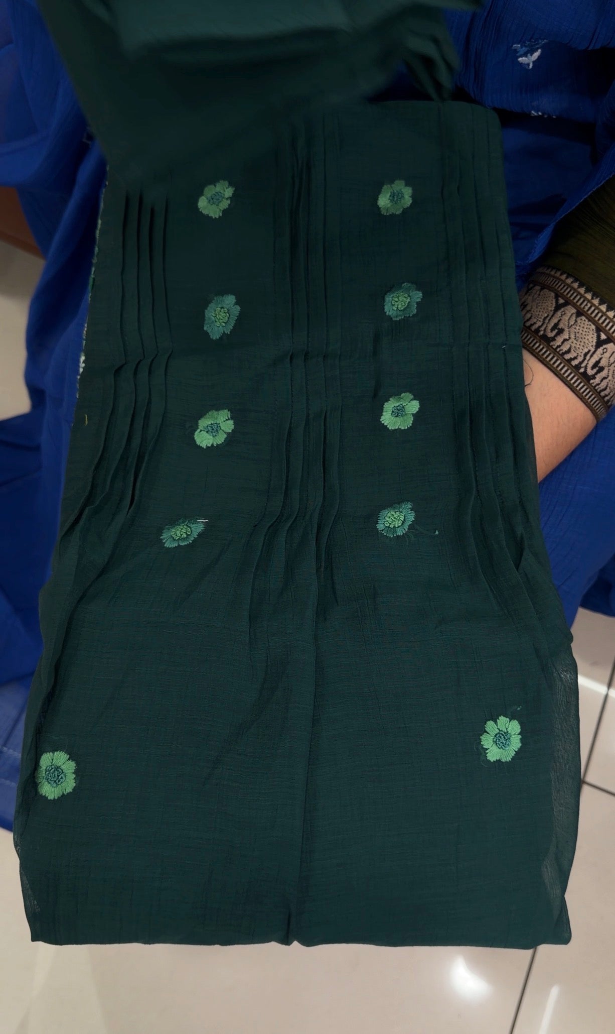 MUL CRUSHED UNSTITCHED SALWAR SUITS - IHA 34797