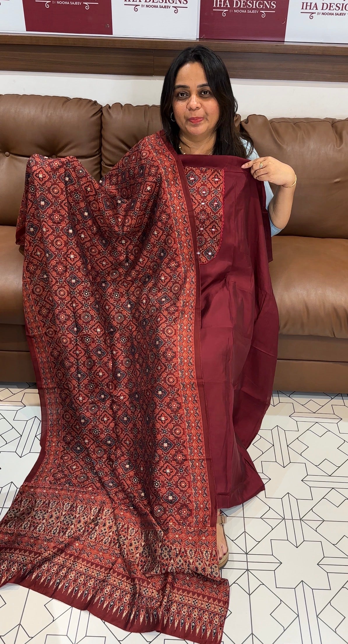 SEMI MODAL UNSTITCHED SALWAR SUITS - IHA 27301