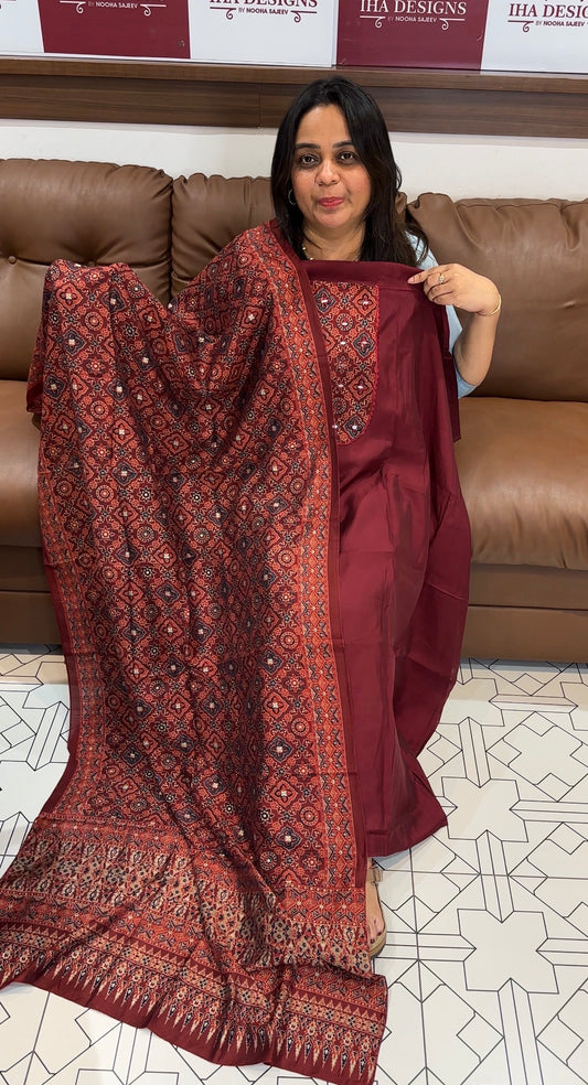 SEMI MODAL UNSTITCHED SALWAR SUITS - IHA 27301