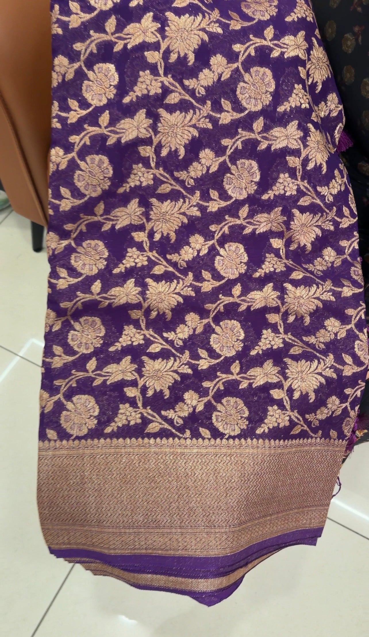GEORGETTE BANARASI SAREES - IHA 34102