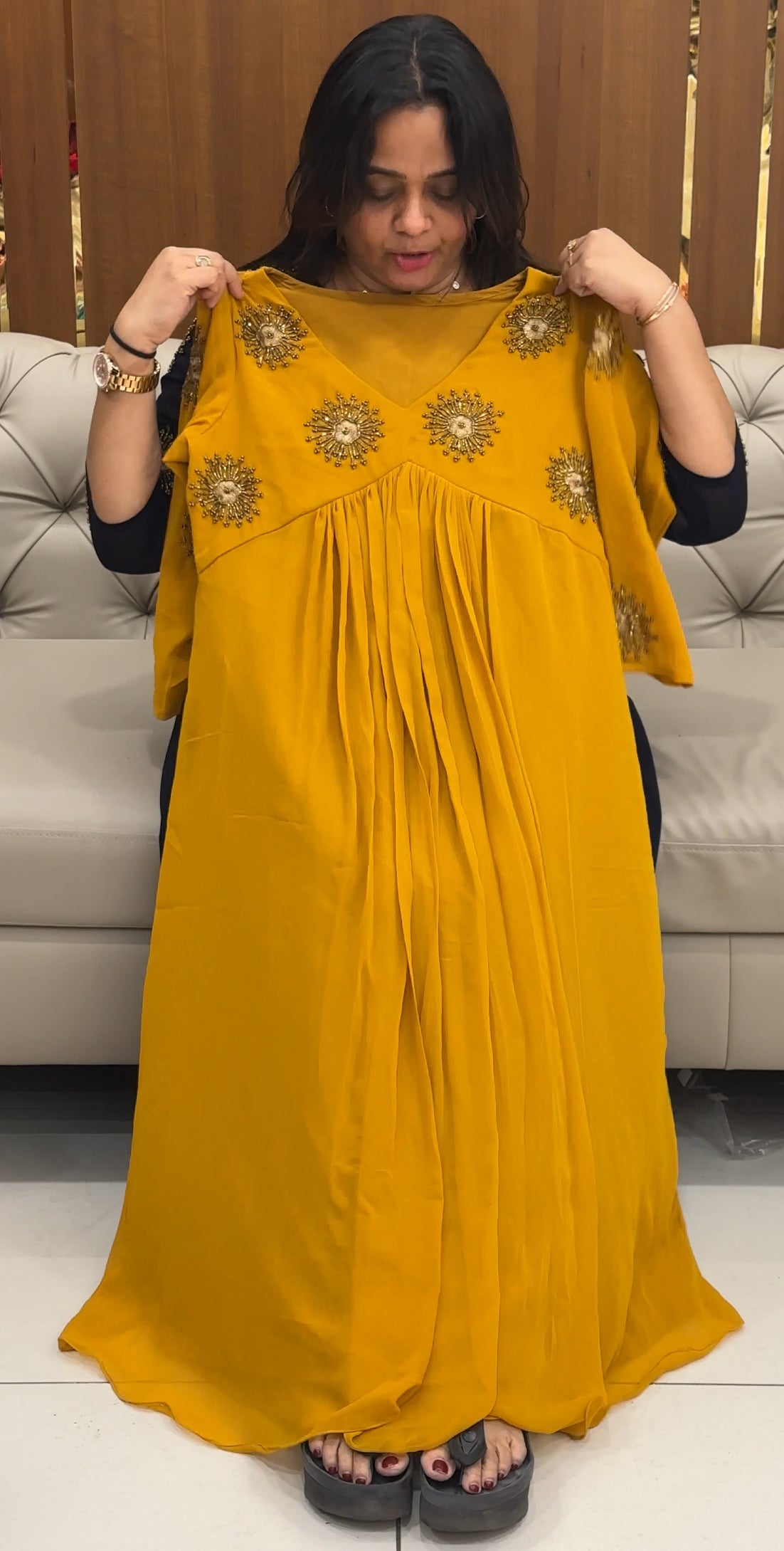 IHA'S IN-HOUSE HAND WORKED ALINE TOPS - IHA 28291