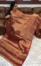 SEMI KATAN SAREE - IHA 17877