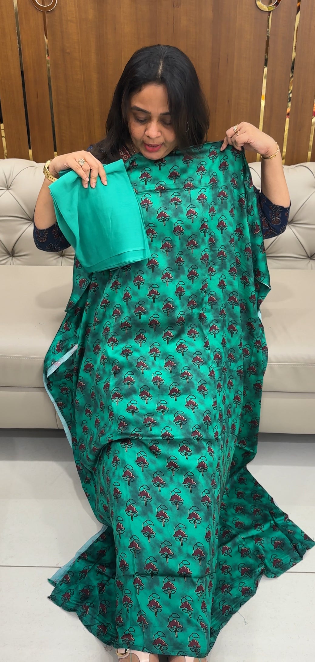 SEMI MODAL UNSTITCHED SALWAR SUITS - IHA 26910