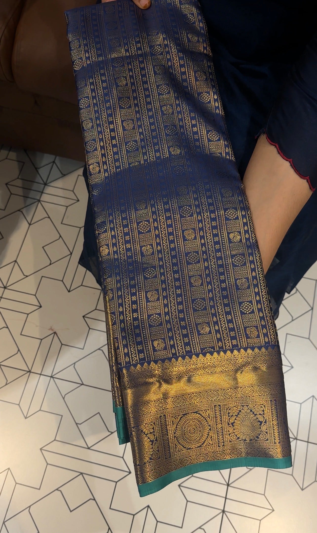 DESIGNER BROCADE SILK SAREES - IHA 32875