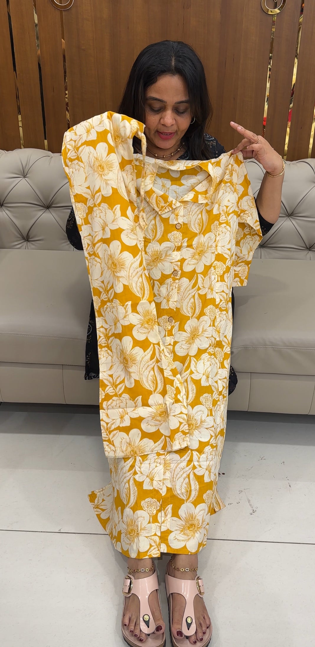 PRINTED COTTON TOP AND BOTTOM - IHA 26866