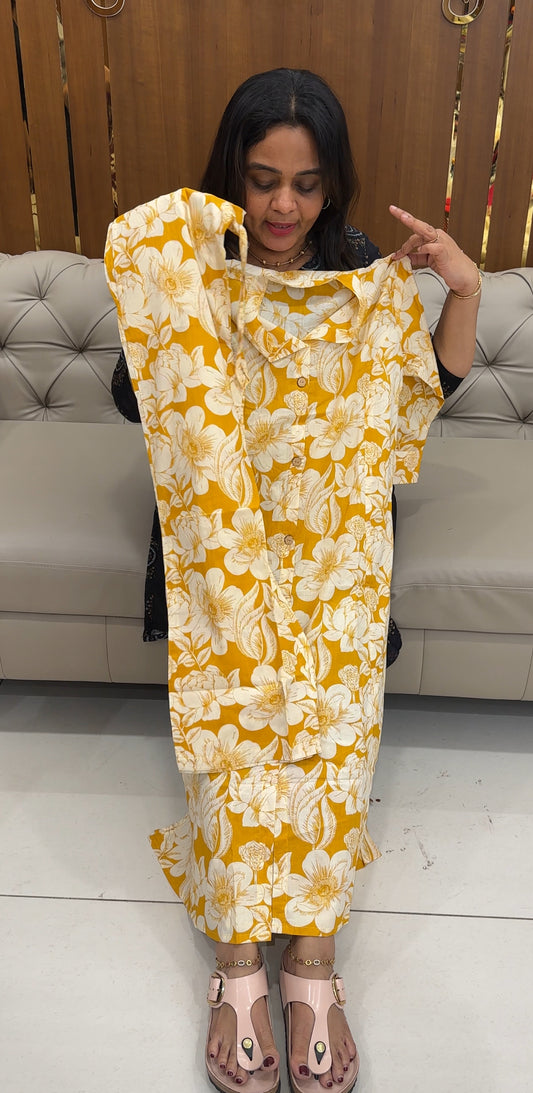 PRINTED COTTON TOP AND BOTTOM - IHA 26866