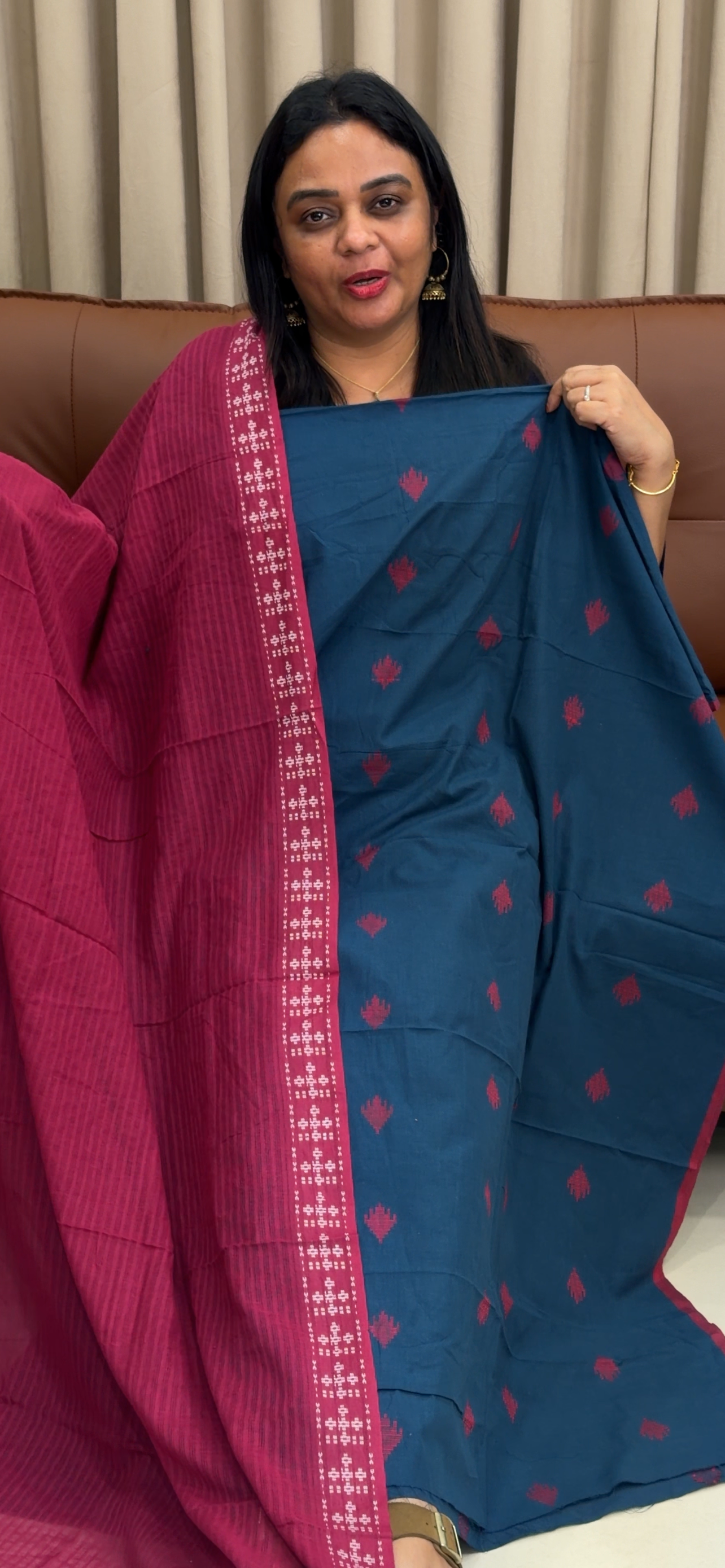 JAMDANI UNSTITCHED SALWAR SUITS - IHA 33661
