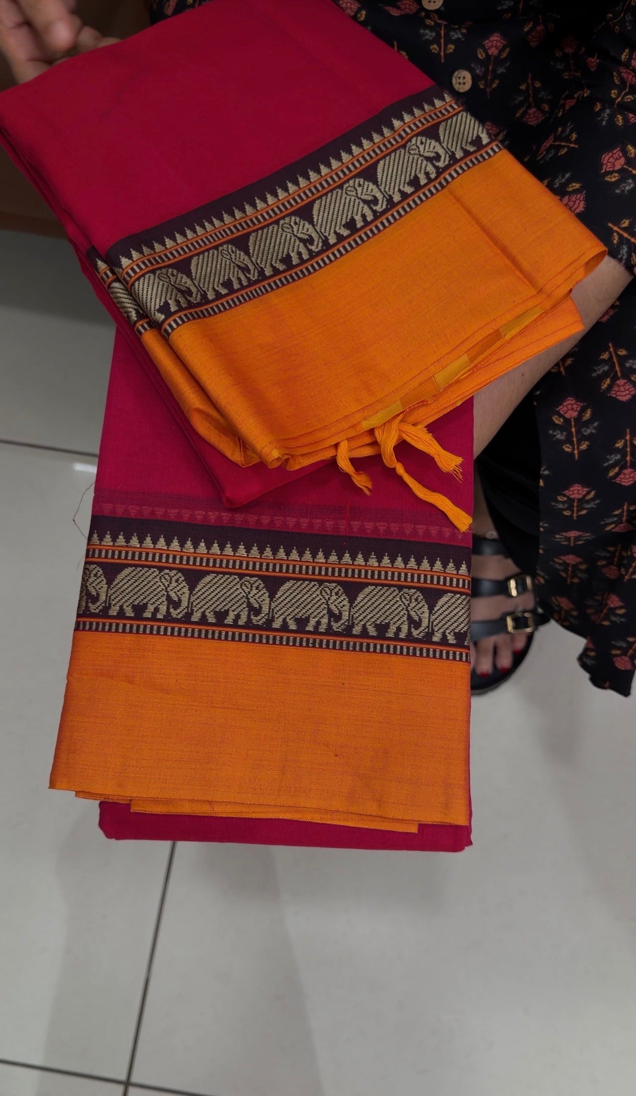 HANDLOOM COTTON UNSTITCHED SALWAR SUITS - IHA 34541