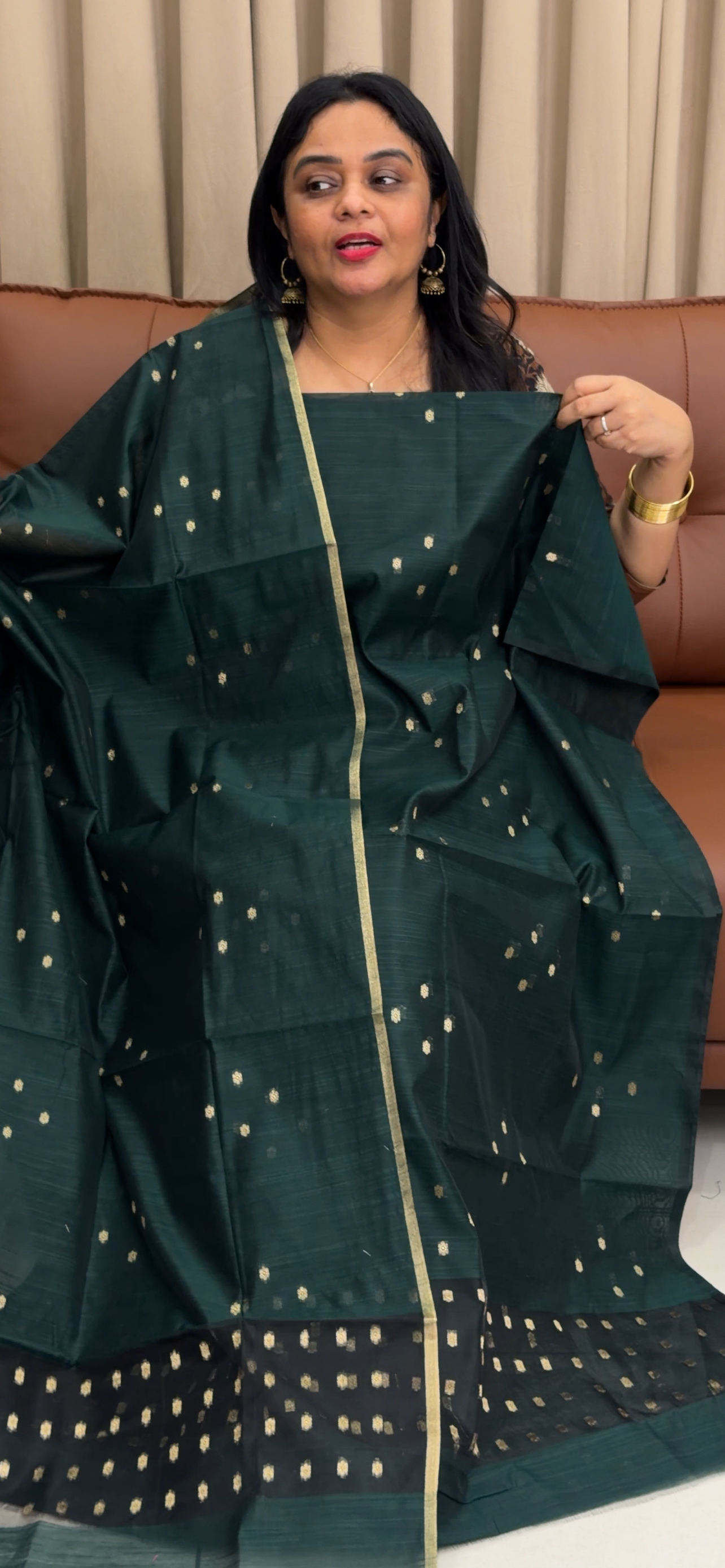 SEMI DUPION UNSTITCHED SALWAR SUITS - IHA 34135