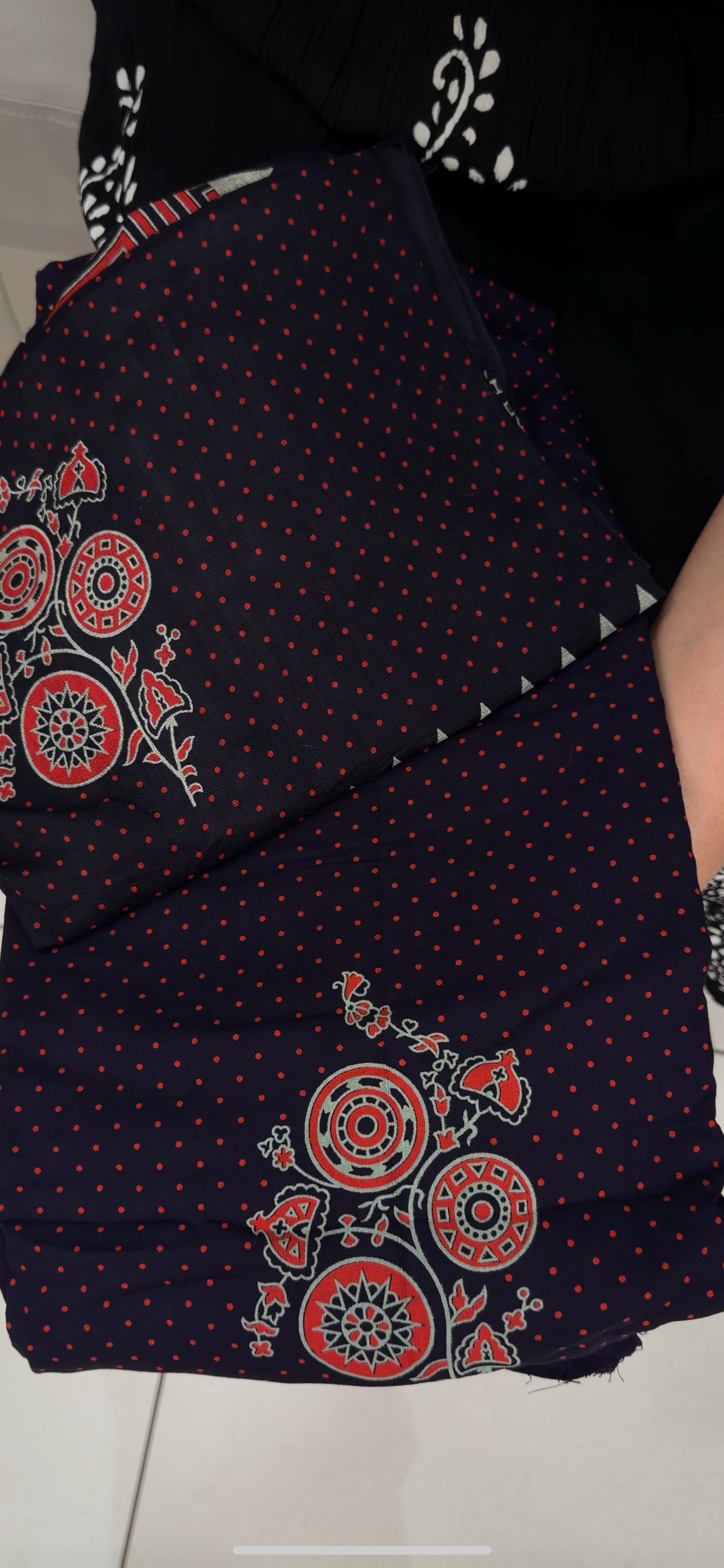 COTTON AJRAKH UNSTITCHED SALWAR SUITS - IHA 29189