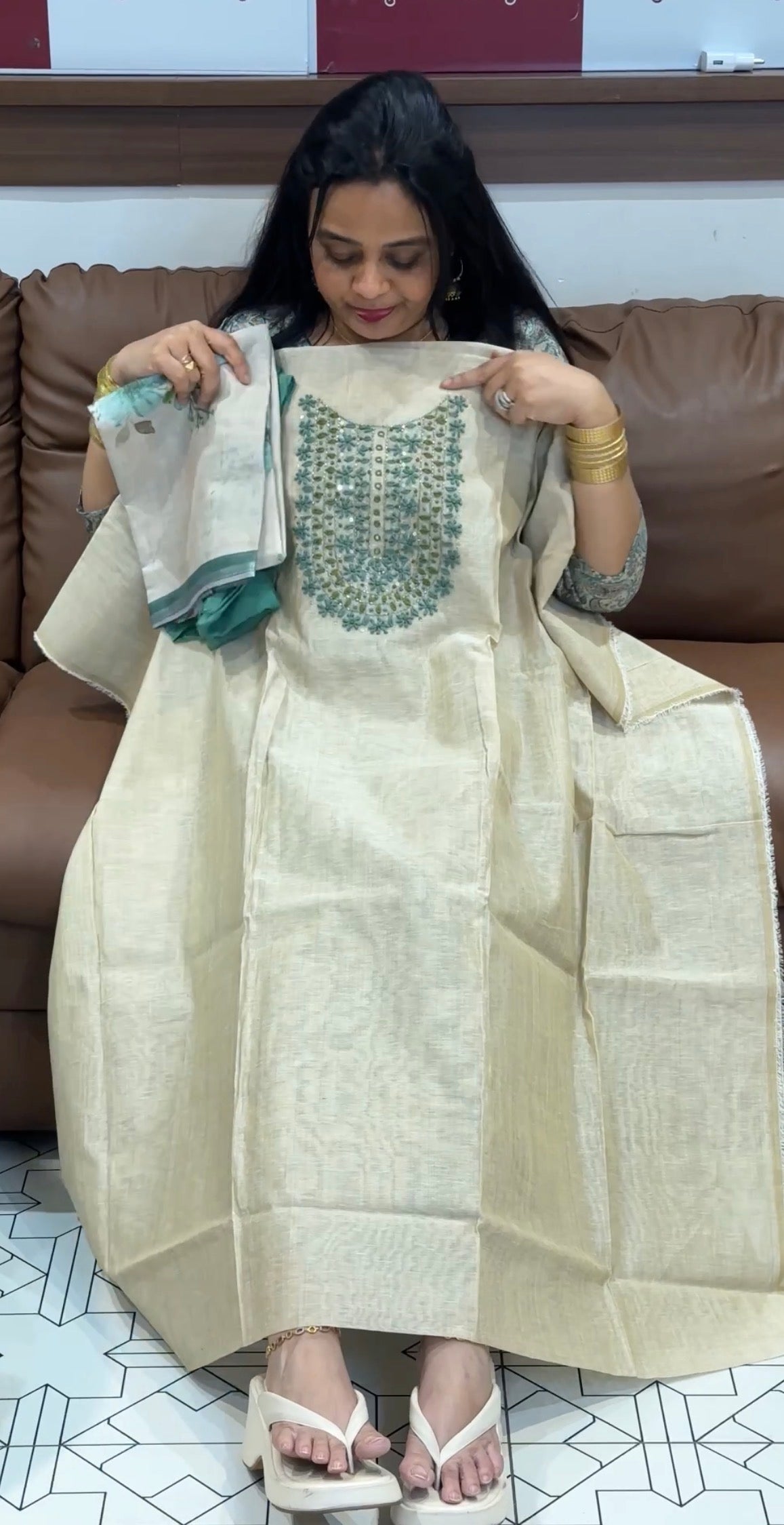 OFFER SALES UNSTITCHED SALWAR SUITS - IHA 34973