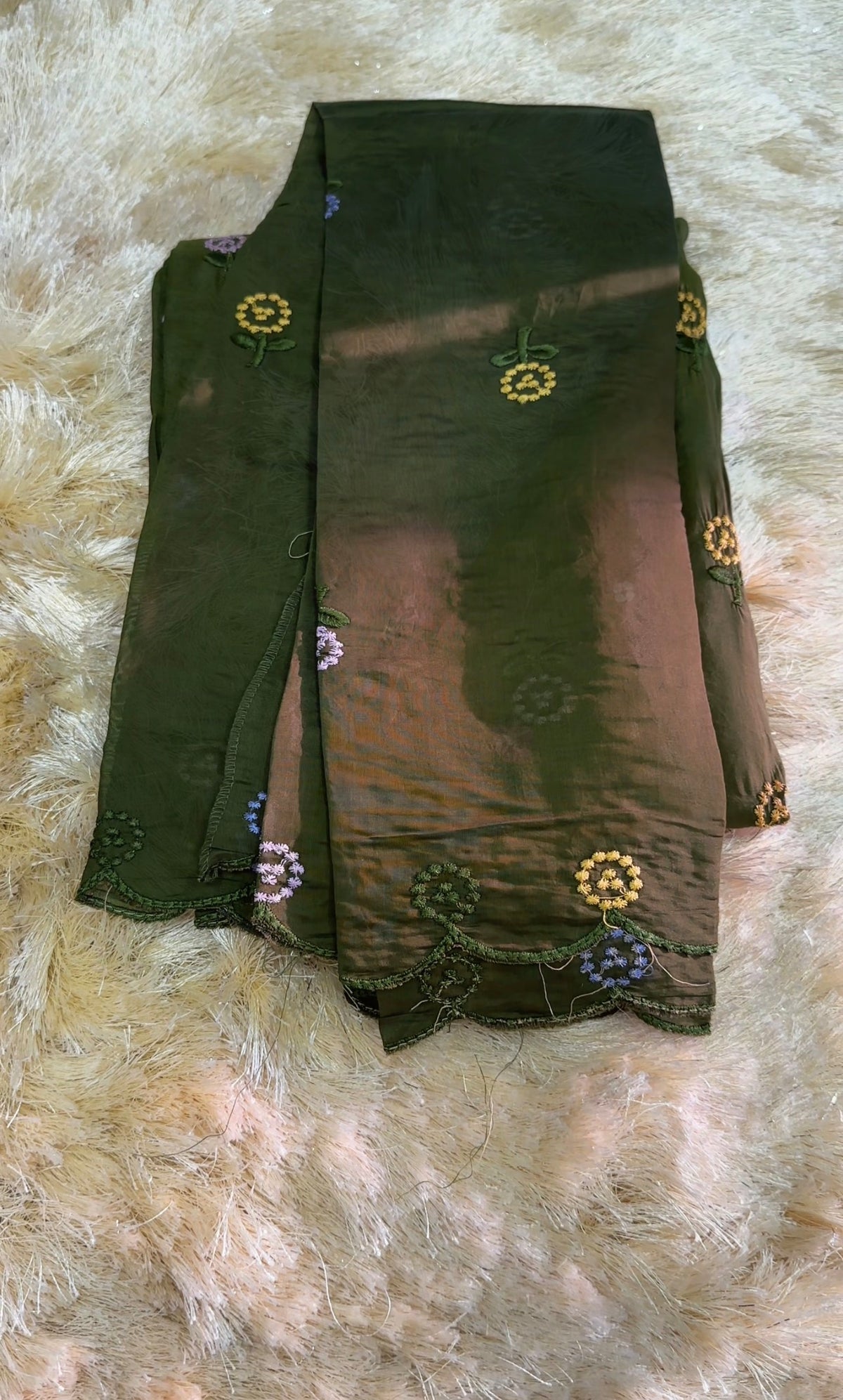 MUL CHANDERI UNSTITCHED SALWAR SUITS - IHA 36022