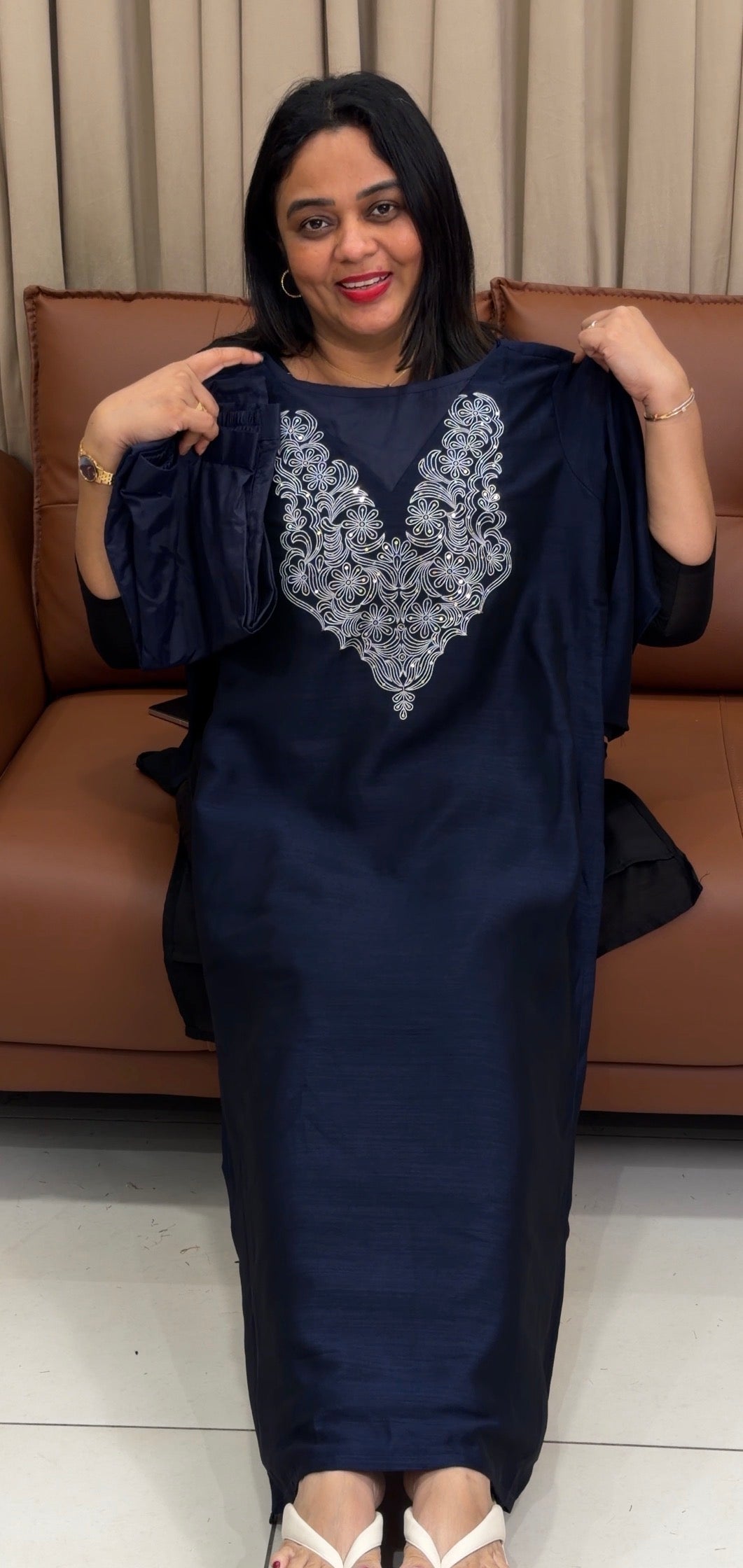 IHA'S IN-HOUSE SEMI RAW SILK CO-ORDS SETS - IHA 33794