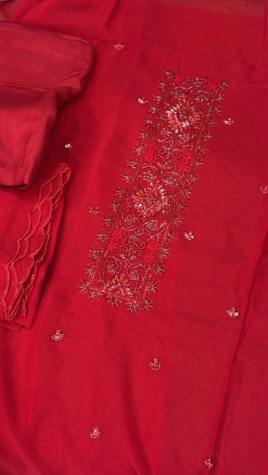 PREMIUM UNSTITCHED SALWAR SUITS - IHA 31947