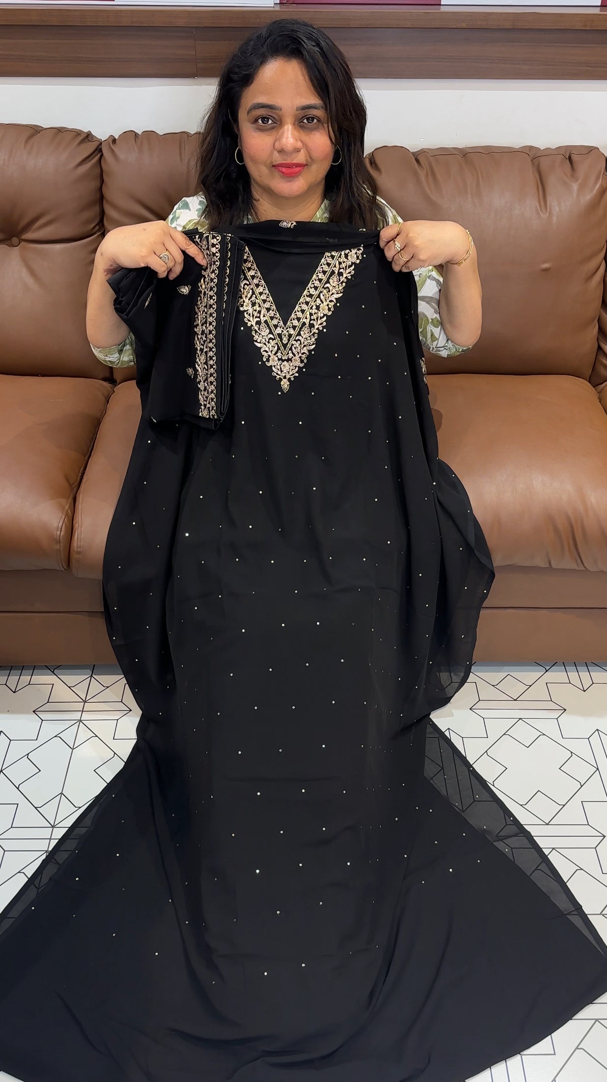 GEORGETTE UNSTITCHED SALWAR SUITS - IHA 26308