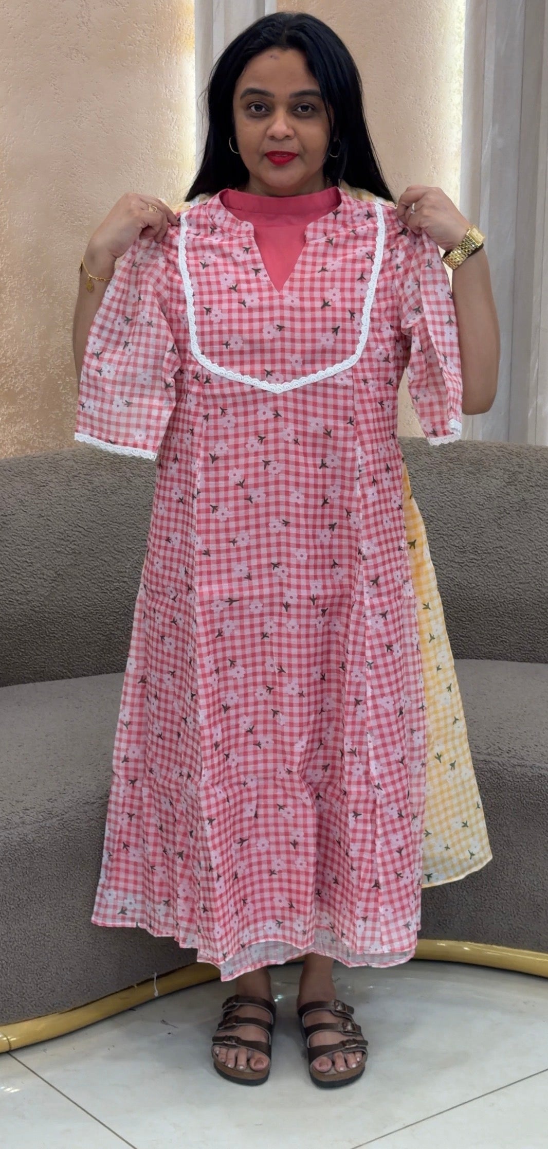 IHA'S IN-HOUSE PRINTED FROCKS - IHA 35948