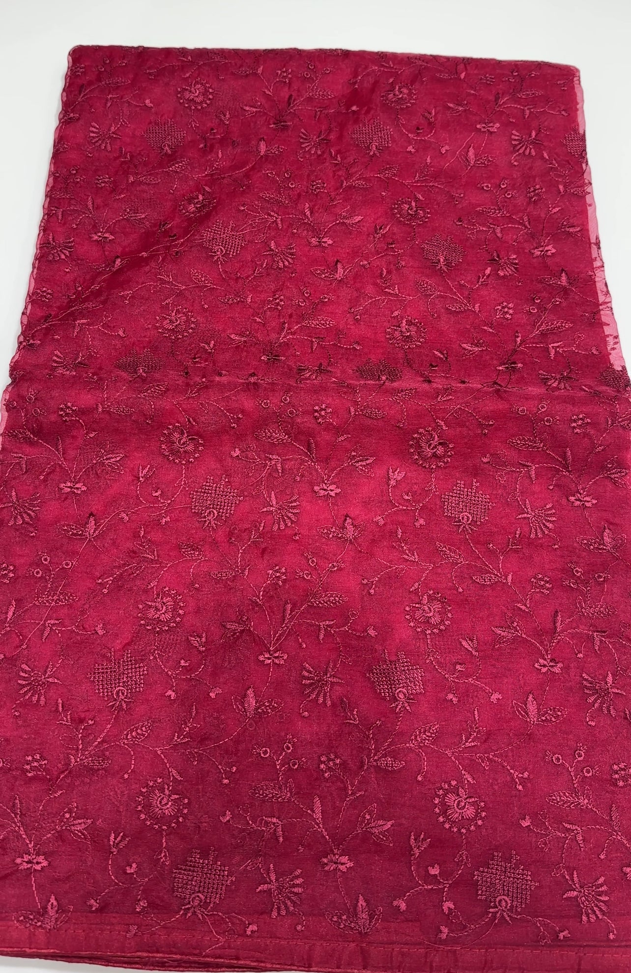 NYLON ORGANZA SAREES - IHA 27142