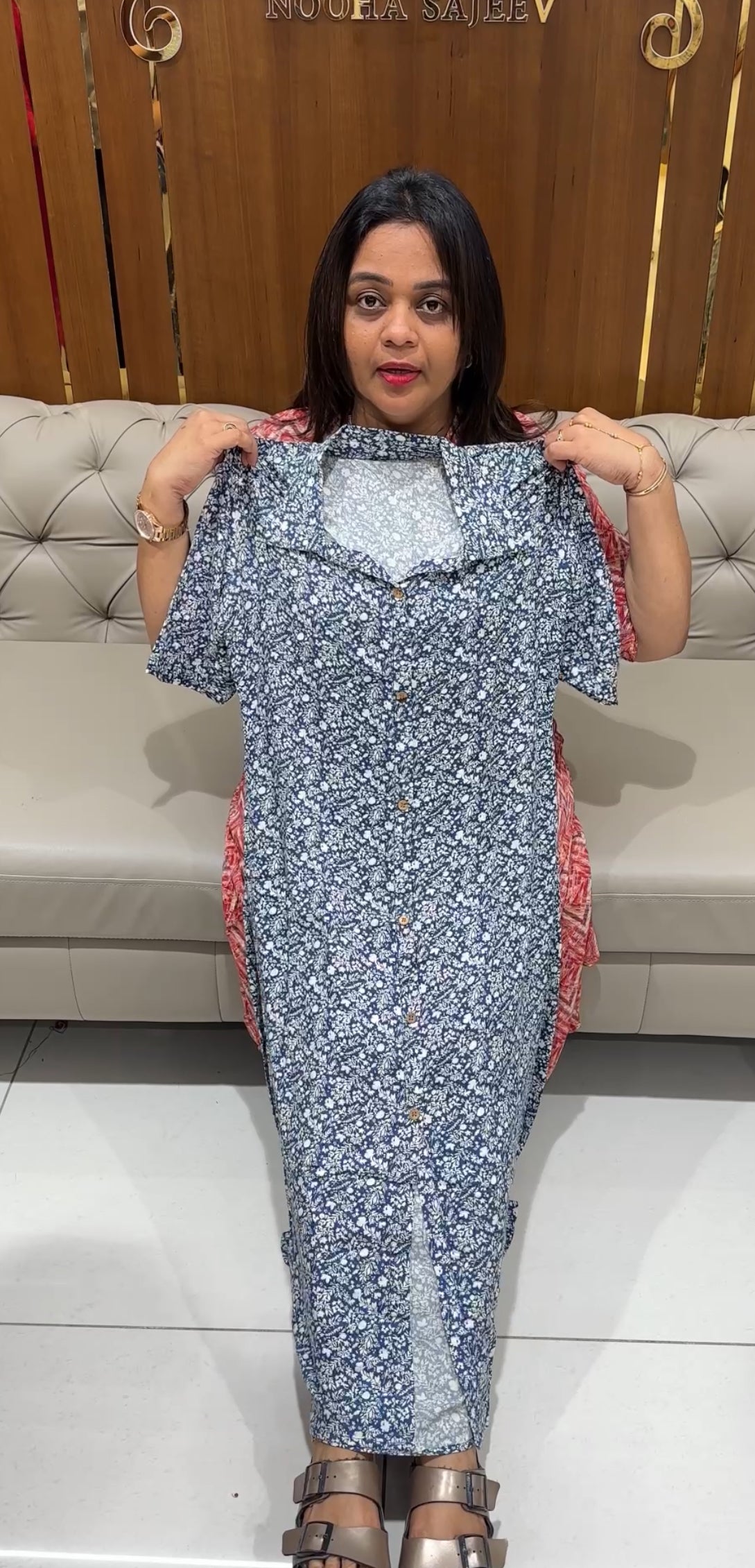 IHA'S IN-HOUSE PRINTED FROCKS - IHA 24424