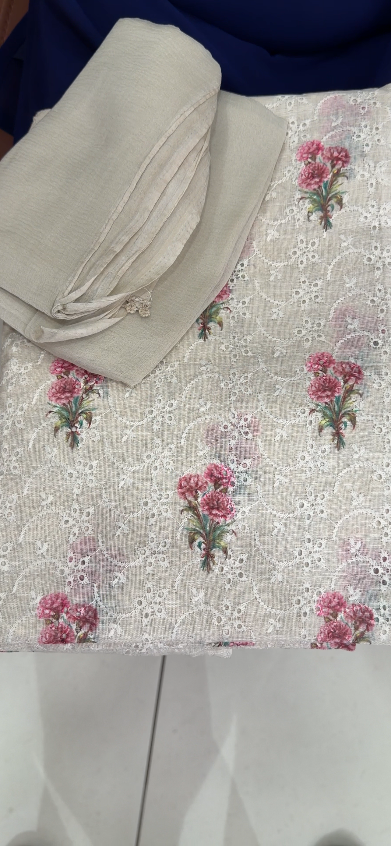 MUL CHANDERI UNSTITCHED SALWAR SUITS - IHA 33649