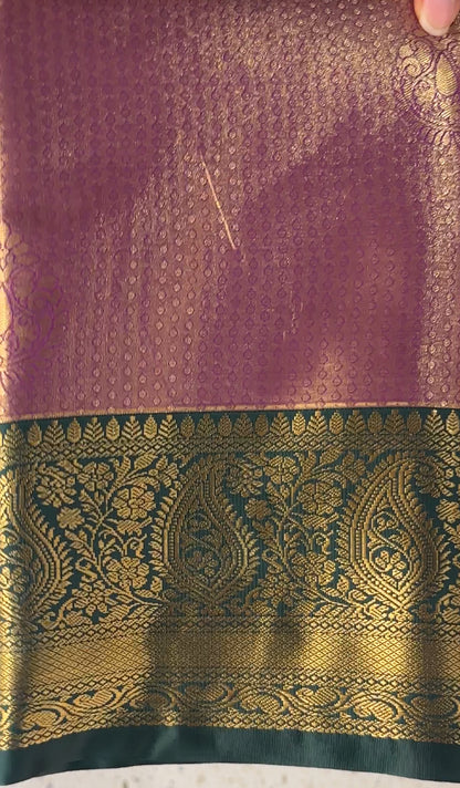 TISSUE KANCHIPURAM SAREES - IHA 18538