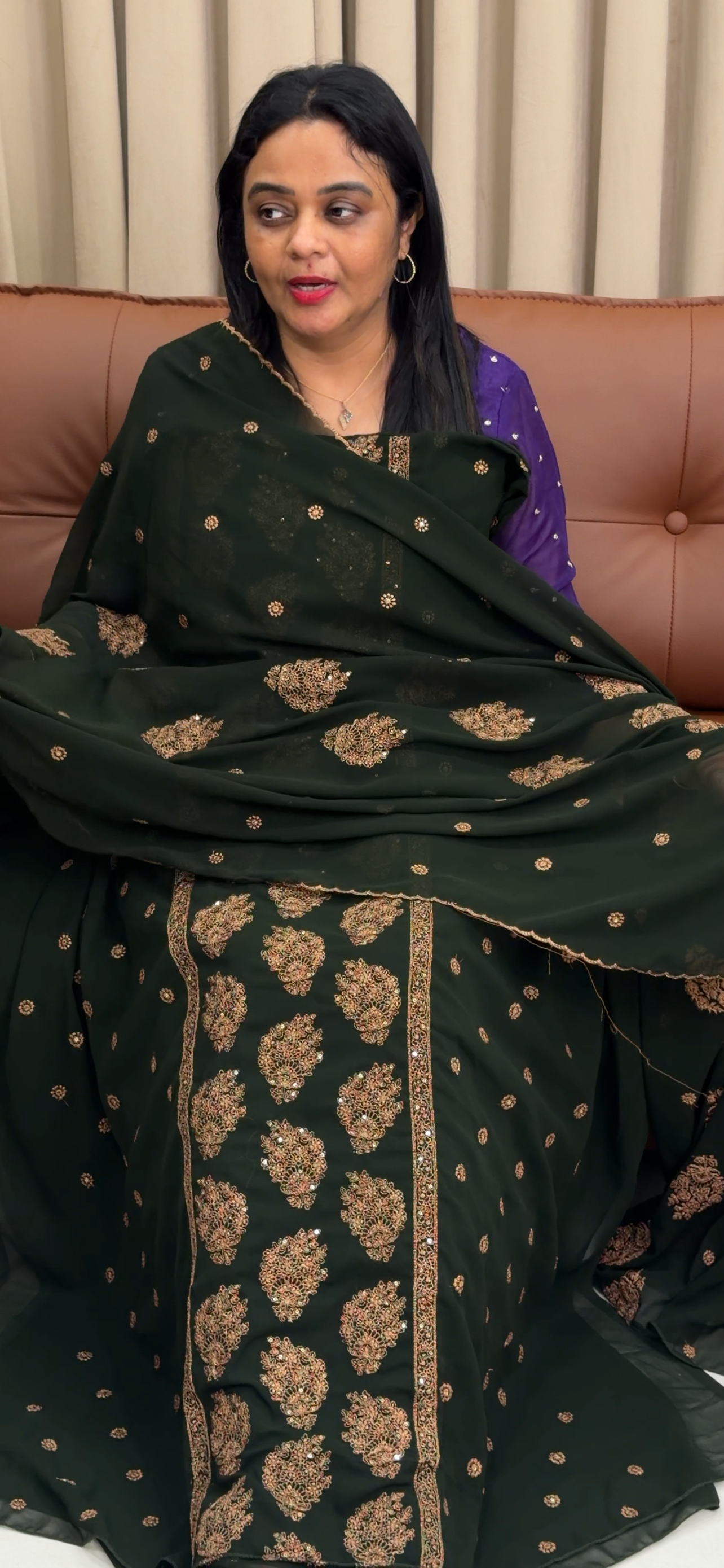 GEORGETTE UNSTITCHED SALWAR SUITS - IHA 33893