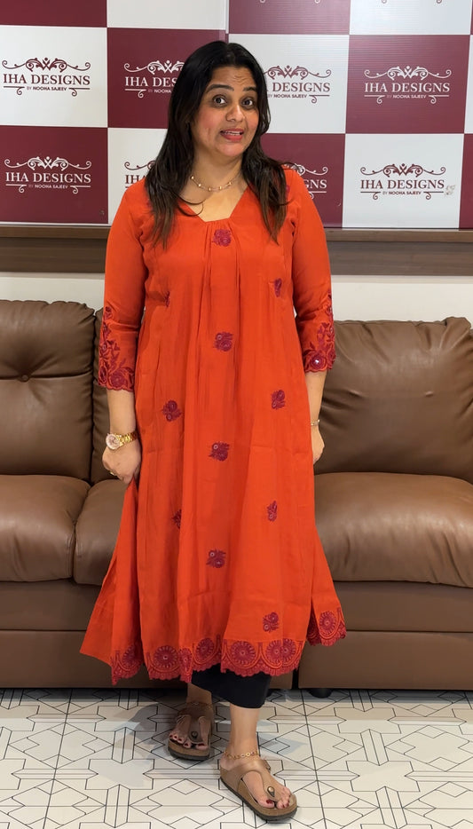 MALAI CHANDERI LONG TOPS - IHA 27329