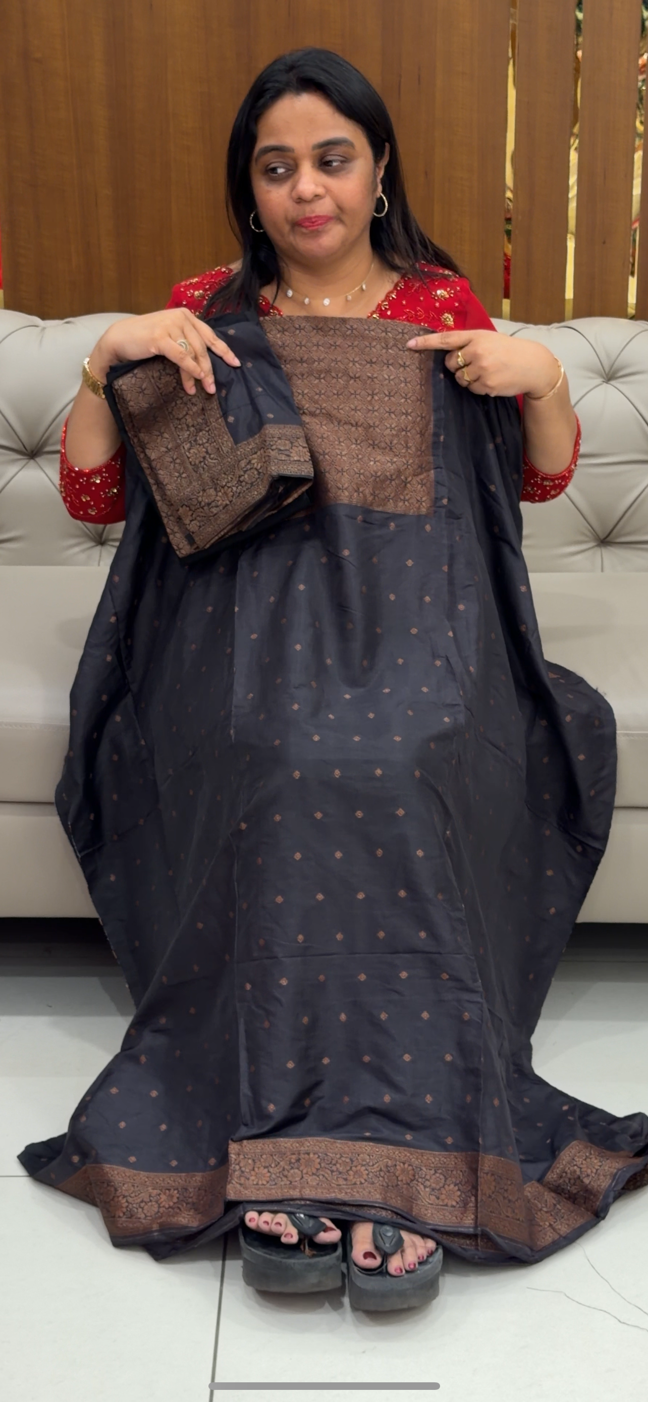 BANARASI UNSTITCHED SALWAR SUITS - IHA 28765