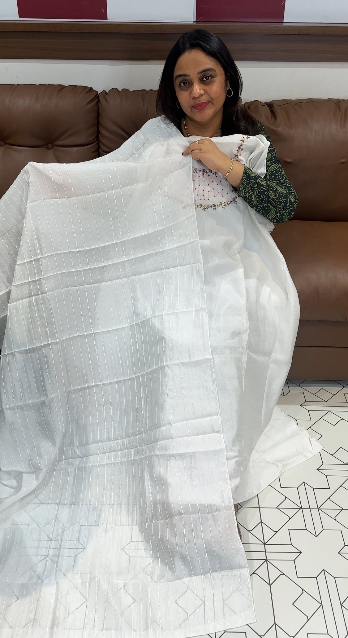 SEMI RAW SILK UNSTITCHED SALWAR SUITS - IHA 27338