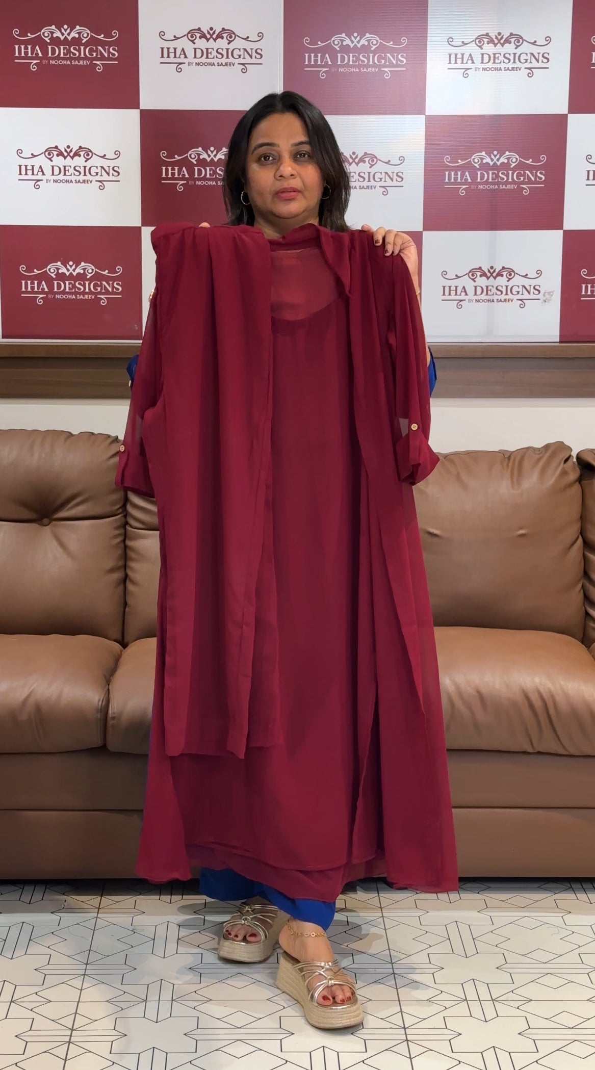 IHA'S IN-HOUSE TOP , BOTTOM AND JACKET - IHA 27197