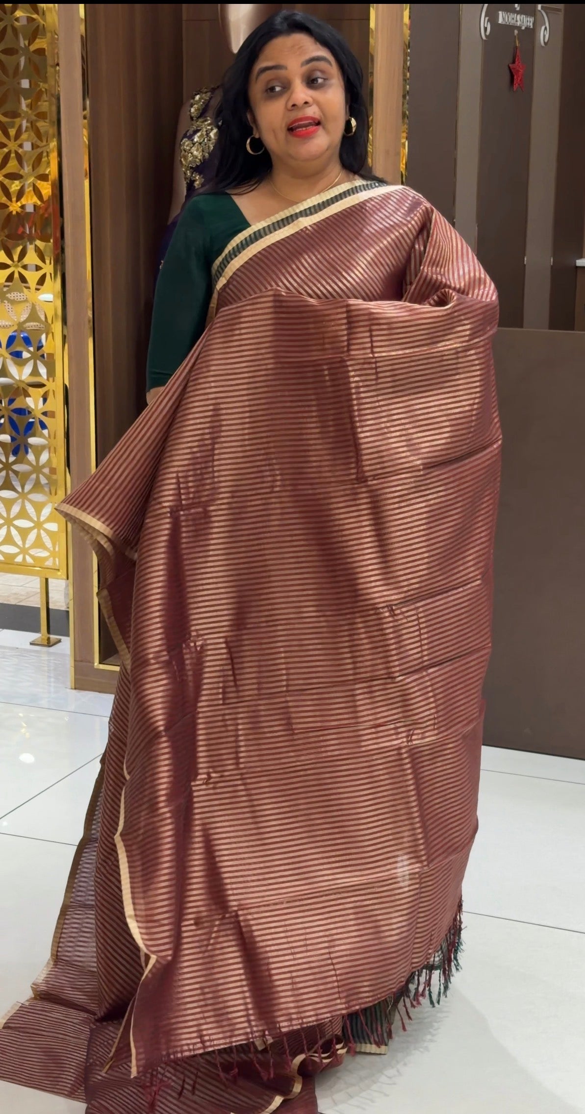 BUDGET BUY TISSUE SAREES - IHA 35328