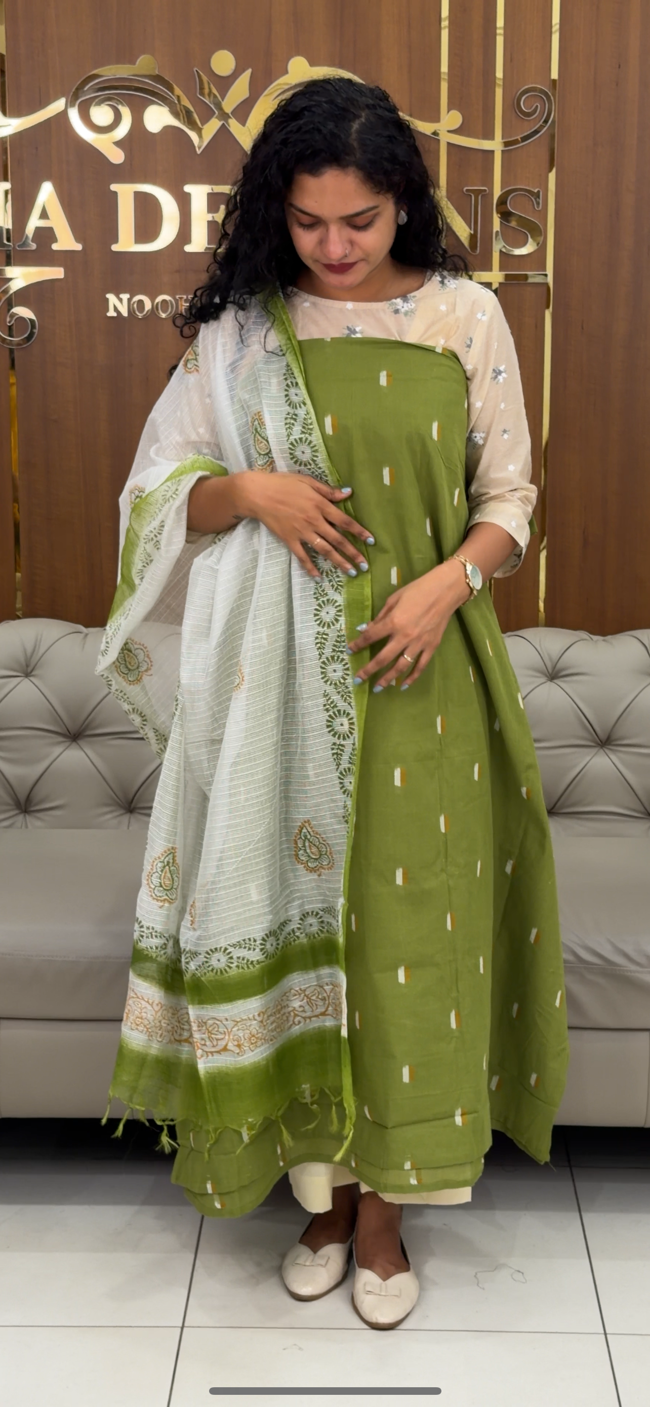 COTTON UNSTITCHED SALWAR SUITS - IHA 29444