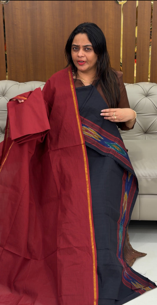 HANDLOOM COTTON UNSTITCHED SALWAR SUITS - IHA 29280