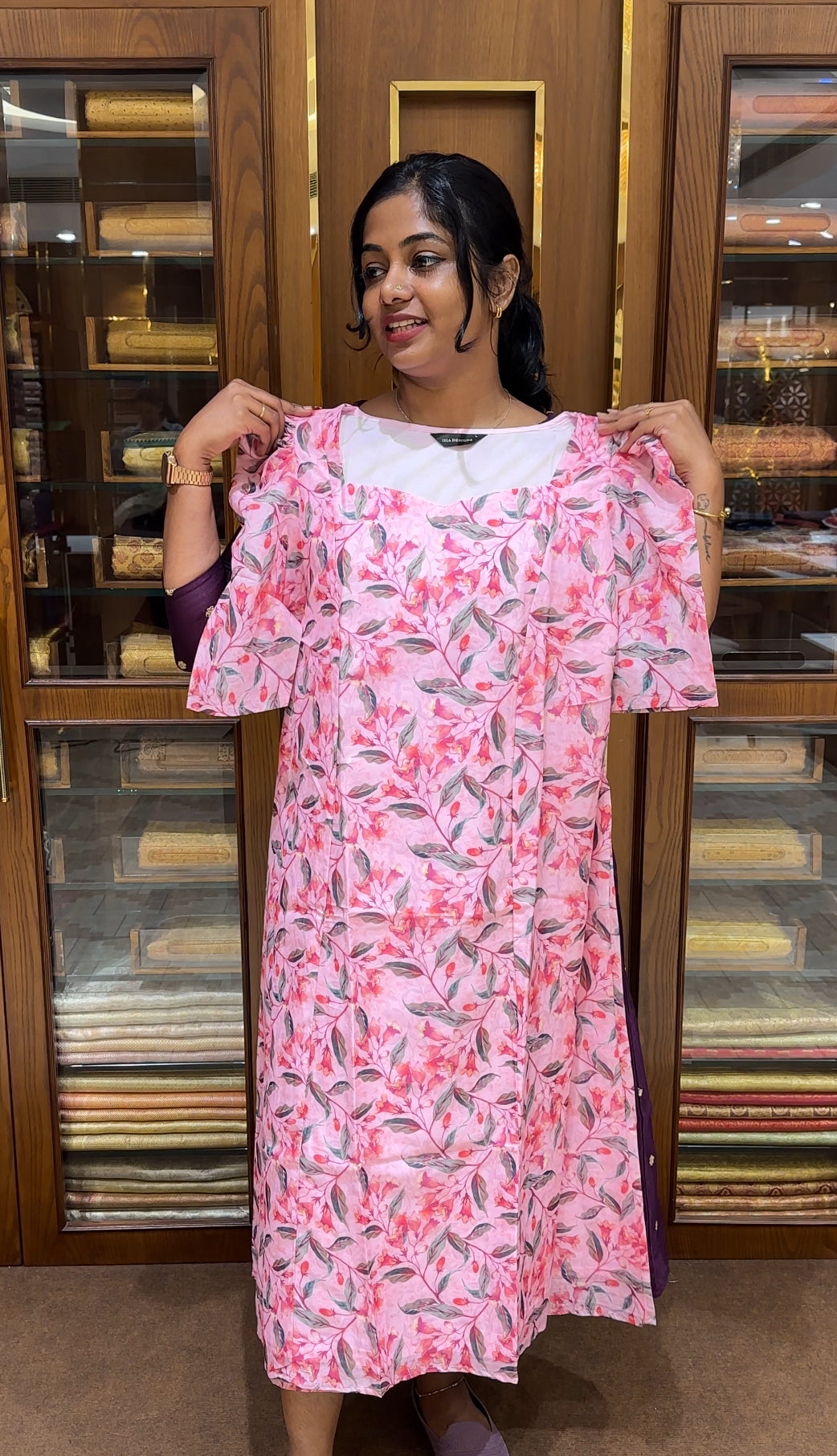 PRINTED ORGANZA FROCKS - IHA 25121