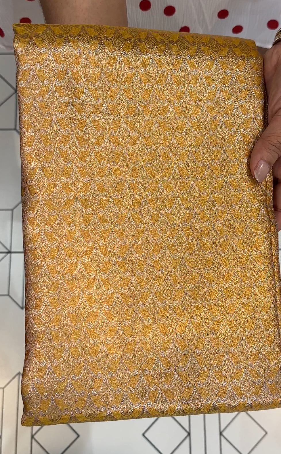 SEMI BANARASI SAREE - IHA 19261