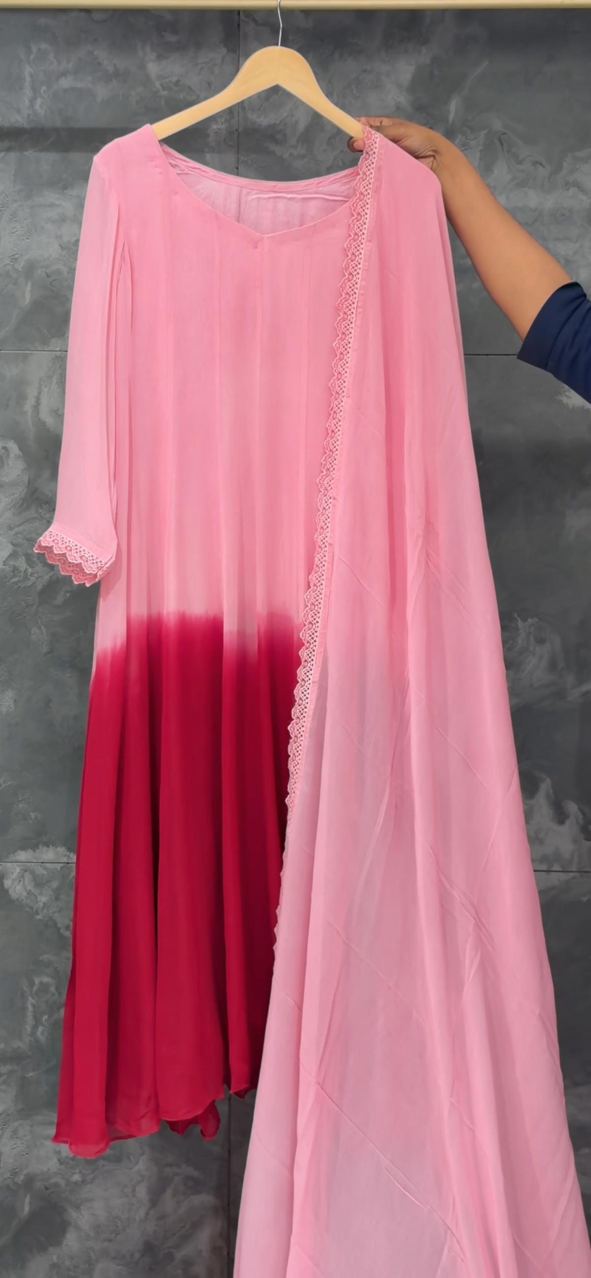 IHA'S IN-HOUSE TOP AND DUPATTA - IHA 35984