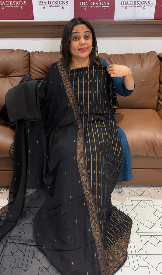 VISCOSE GEORGETTE UNSTITCHED SALWAR SUITS - IHA 27333