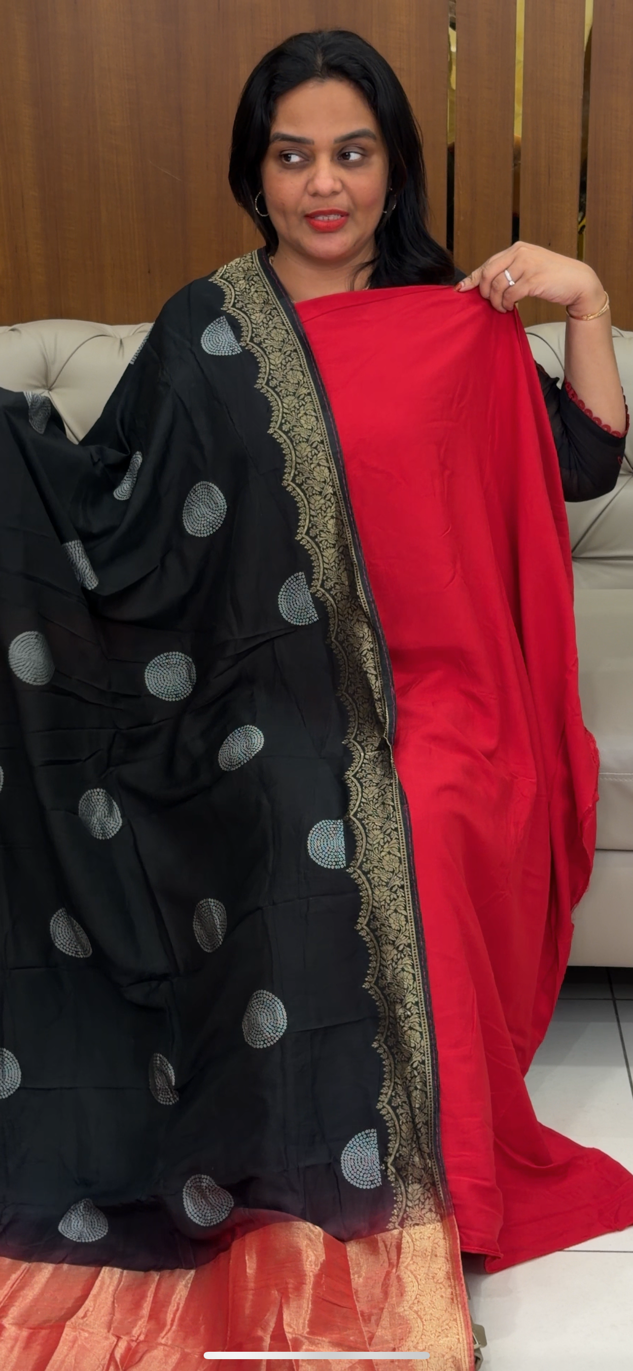 MALAI CHANDERI UNSTITCHED SALWAR SUITS - IHA 31853